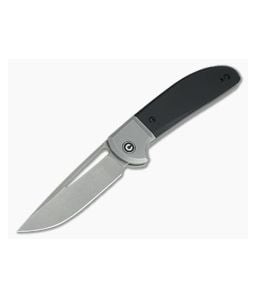 CIVIVI Trailblazer C2018C Stonewashed 14c28n Bolstered Black G10 Slip Joint Folder - CV-C2018C 1