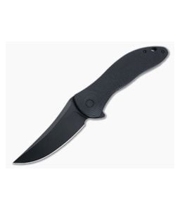 CIVIVI Synergy4 Flipper Black G10 Handle Black Coated Nitro-V Trailing Point C21018A-1 - CV-C21018A-1 1