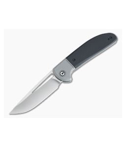 CIVIVI Trailblazer XL Satin D2 Bolstered Black G10 Slip Joint Folder C2101C - CV-C2101C 1