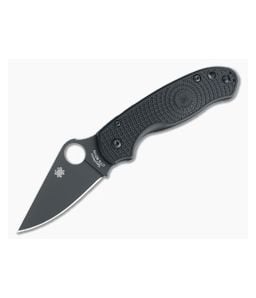 Spyderco Para 3 Lightweight Black FRN BD1N Black DLC Plain Edge C223PBBK - SP-C223PBBK 1