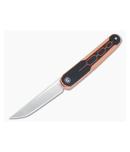 Civivi KwaiQ Liner Lock Orange/Black G10 Top Flipper Knife C23015-2 - CV-C23015-2 1