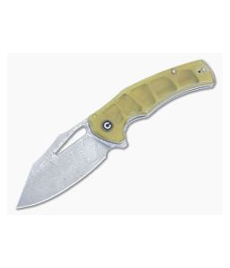 Civivi BullTusk Flipper Polished Ultem Damascus Blade C23017-DS1 - CV-C23017-DS1 1