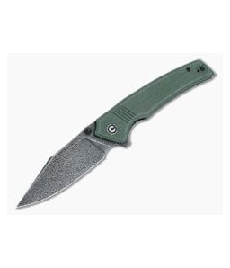 CIVIVI Tranquil Green Micarta Damascus Clip Point Flipper C23027-DS1 - CV-C23027-DS1 1