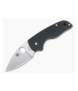 Spyderco Lil Native SLIPIT Plain Satin S30V Black G10 Slip Joint Folder C230NLGP - SP-C230NLGP 1