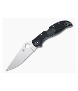 Spyderco Stretch 2 XL Plain Satin VG10 Black FRN Folder C258PBK - SP-C258PBK 1