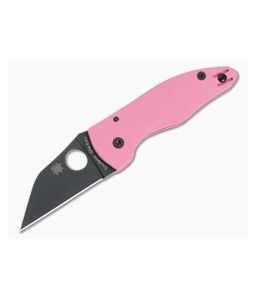 Spyderco MicroJimbo Pink G10 Black DLC Sprint Run - SP-C264GPNBKP 1