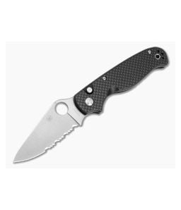 Spyderco ButtonUp Carbon Fiber Satin Serrated - SP-C275CFPS 1