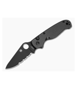 Spyderco ButtonUp Carbon Fiber Black Serrated - SP-C275CFPSBK 1