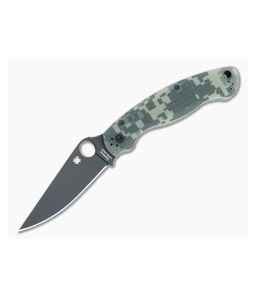Spyderco Military 2 Camo G10 Black Compression Lock Folding Knife C36GPCMOBK2 - SP-C36GPCMOBK2 1