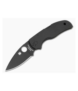 Spyderco Native 5 Smooth Black G10 Black DLC CPM CruWear Folding Knife (2.95") Pre-Owned C41GPCWBK5 - SP-C41GPCWBK5 1