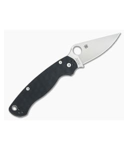 Spyderco Para Military 2 Left Handed Satin S30V Blade Black G-10 Handle C81GPLE2 - SP-C81GPLE2 1