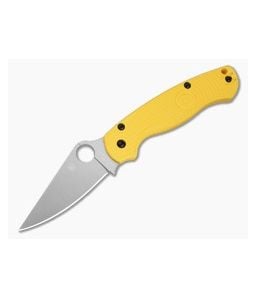 Spyderco Para Military 2 Lightweight Salt MagnaCut Yellow FRN Compression Lock Knife (3.47" Blade) C81PYL2 - SP-C81PYL2 1