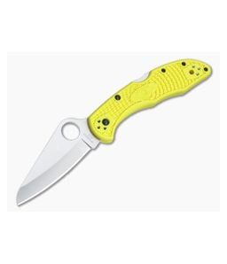 Spyderco Salt 2 Plain H2 Yellow FRN C88PYL2 - SP-C88PYL2 1