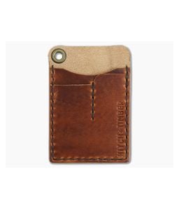 Hitch & Timber Card Caddy English Tan Leather EDC Slip Pouch Wallet & Pen Holder - HT-CARDCADDY-ET 1