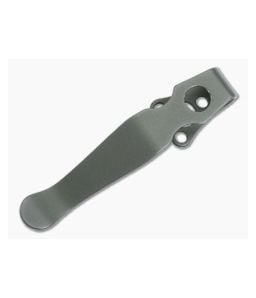 Lynch Northwest Spyderco Shaman Sandwashed Titanium Deep Carry Pocket Clip CL-SPY-SHM-SND - LNW-CL-SPY-SHM-SND 1
