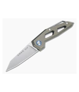 MKM Edge Reverse Tanto Satin M390 Stonewashed Bronze Titanium Slip Joint Folder EG-TBR - MKM-EG-TBR 1