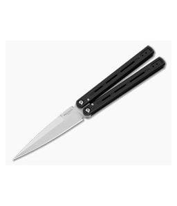 Protech FlyFather 2 Balisong Black Channel Handles Satin Blade - PT-FF2101 1