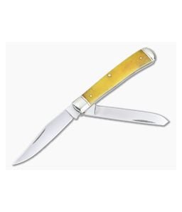 Cold Steel Traditional Trapper Smooth Yellow Bone Slip Joint Folder - CS-FL-TRPR-Y 1