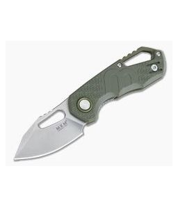MKM Isonzo Clip Point Stonewashed Plain N690Co Green FRN FX03-3PGR - MKM-FX03-3PGR 1