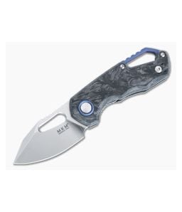 MKM Isonzo Marble Carbon Fiber Satin M390 Clip Point Vox Folder FX03M-3CM - MKM-FX03M-3CM 1