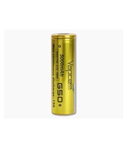 Vapcell G50 Flat Top Rechargeable 21700 5000mAh 3.7V High-Drain 15A Unprotected Lithium Ion (Li-ion) Battery - VC-G50 1