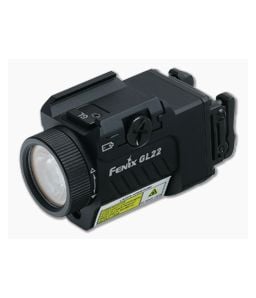 Fenix GL22 Tactical Weapon Light with Red Laser Sight (Glock/Picatinny Rail) - FF-GL22LSBK 1