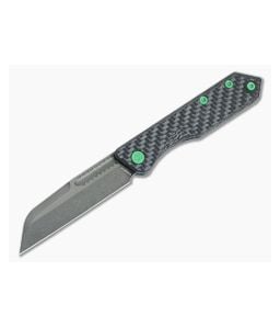 シンギングリン Heretic Jinn Carbon Fiber Slip Joint Knife Two Tone Blade H013-10A-CF