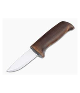 Helle Knives Spire 12C27 Stainless Dark Birch Blunt Tip Fixed Blade Knife - HLK-200006 1