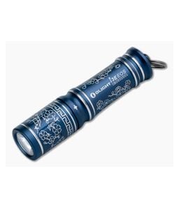 Olight i3E EOS Blue Porcelain Keychain Flashlight - OL-I3E-BP 1