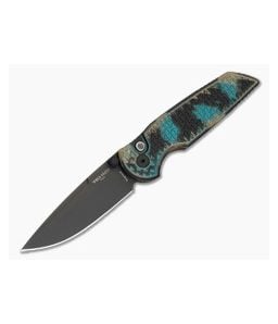 Protech TR-3 Integrity Relic Shipwreck Magnacut Black DLC Button Lock Spear Point Folding Knife (3.50") INT1106-SHIPWRECK - PT-INT1106-SHIPWRECK 1
