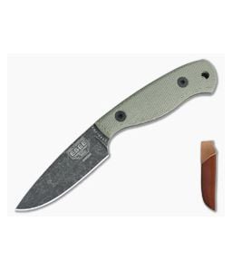 ESEE JG3 Black Oxide Micarta Leather Sheath - ESEE-JG3-BO 1