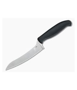 Spyderco Pointed Z-Cut Black Plain Edge Kitchen Knife K14PBK - SP-K14PBK 1