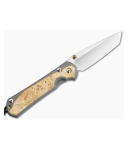 Chris Reeve Large Sebenza 31 Left Hand Tanto Box Elder - CRK-L31-1133-002 1