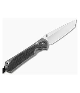 Chris Reeve Large Sebenza 31 Left Hand Tanto Black Micarta Glass Blasted - CRK-L31-1233 1
