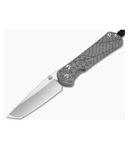 Chris Reeve Large Sebenza 31 Tanto Forever Flag Glass Blasted Titanium MagnaCut MIM Clip Frame Lock Knife (3.62" Blade) L31-1510-227 - CRK-L31-1510-227 1