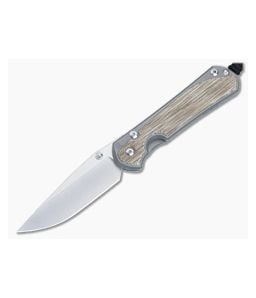 Chris Reeve Large Sebenza 31 Glass Blasted Natural Micarta - CRK-L31-1660 1
