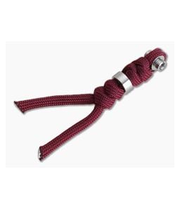 Chris Reeve Large Inkosi Lanyard Burgundy with Silver Bead - CRK-LIN-7007 1