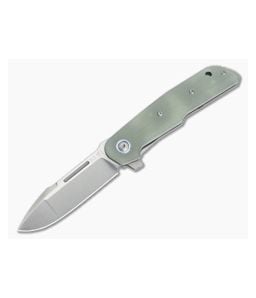 MKM x Terzuola Clap Flipper Satin M390 Natural G10 Liner Lock Folder LS01-GN - MKM-LS01-GN 1
