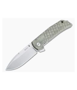 MKM Mikita x Terzuola Maximo Stonewashed M390 Green Micarta Frame Lock Flipper MM-GCT - MKM-MM-GCT 1