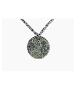 Shire Post Mint Harvest Moon 1" Brass Pendant Chain Necklace - SPM-MOON-1-BR-P 1