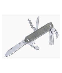 MKM Malga 6 MagnaCut Multi-Tool Green Micarta MP06MAG-GC - MKM-MP06MAG-GC 1