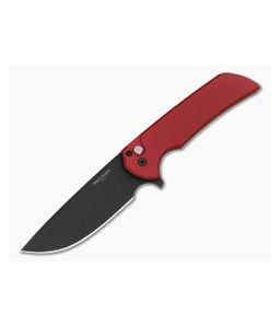 Protech Mordax Red Aluminum Handle DLC Black Magnacut Button Lock Flipper Folding Knife (3.50") MX103-LTD-RED - PT-MX103-LTD-RED 1