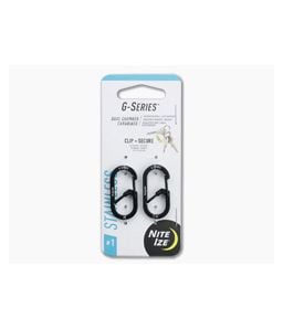 Nite Ize Innovation G-Series #1 Dual Chamber Keychain Carabiner Two-Pack Black - NI-05067 1