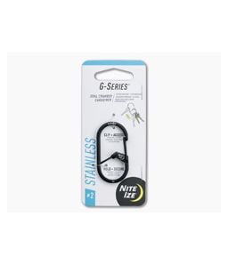 Nite Ize Innovation G-Series #2 Dual Chamber Keychain Carabiner Black - NI-05069 1