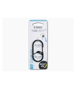 Nite Ize Innovation G-Series #3 Dual Chamber Keychain Carabiner Black - NI-05071 1