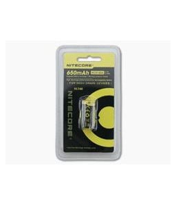 NiteCore CR123A 650mAh Rechargeable Battery - NC-NL166 1