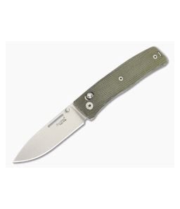 LionSteel NiNi Green Canvas M390 Crossbar Lock - LS-NN1-CVG 1