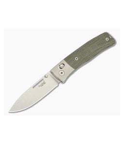 LionSteel NiNi Titanium Bolster Green Canvas M390 Crossbar Lock - LS-NN2-CVG 1