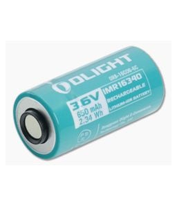 Olight 16C06-6C Customized IMR RCR123A 16340 650mAh Lithium Ion (Li-ion) Battery - OL-ORB-16C06-6C 1