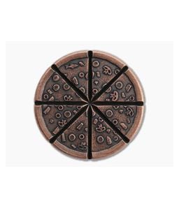 Shire Post Mint Pizzas of Eight Supreme Pizza Copper Breakable Coin - SPM-PIZZA-CO-CUT 1